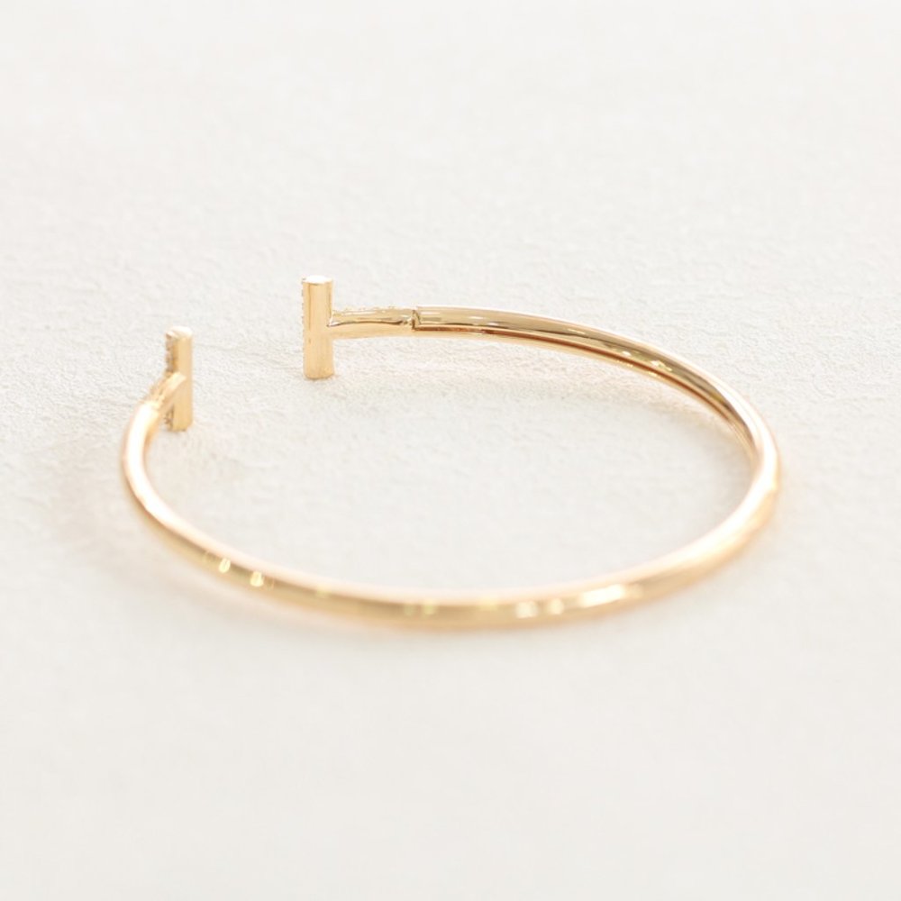 Rose Gold Beautiful Open Bracelet - Picture 6 of 12
